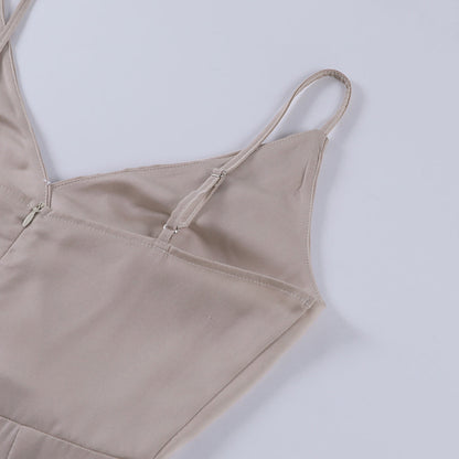 Maxime | Zwarte Maxi-jurk met Elegante Split
