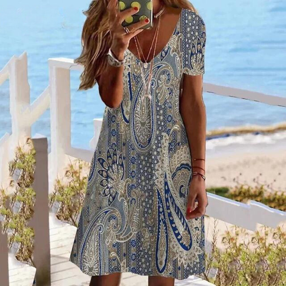 Serafina | Paisley Print Zomerjurk