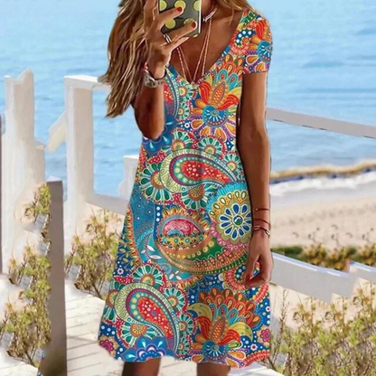 Serafina | Paisley Print Zomerjurk