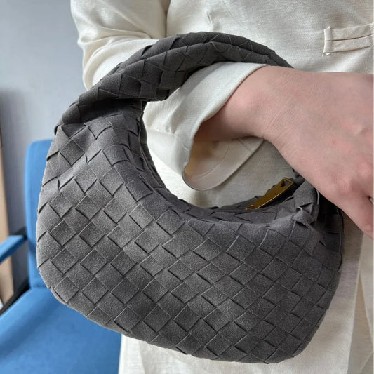 Tirzah | Chic Grey Woven Handbag
