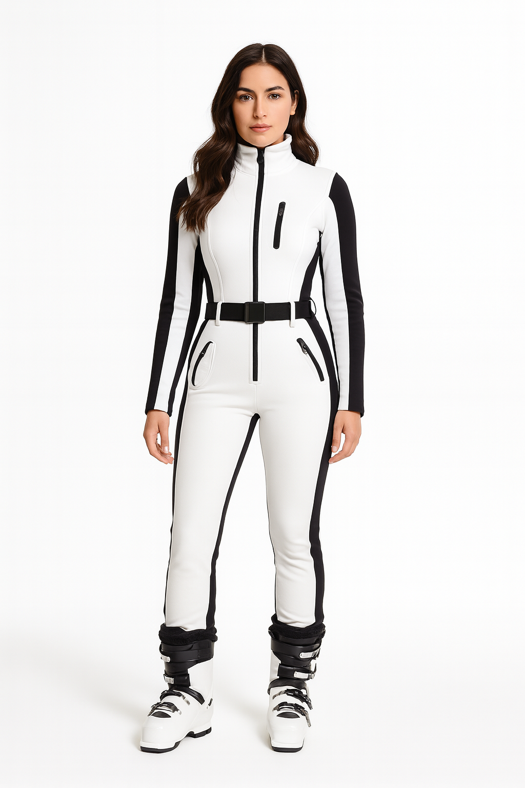 Waterdicht Dames Jumpsuit Met Ceintuur En Rits Skipak