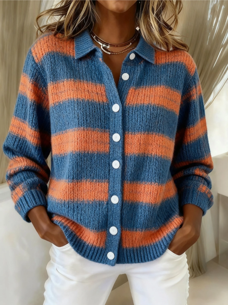 Warme Flanellen Dames Blouse met Ruitpatroon en Manchetten