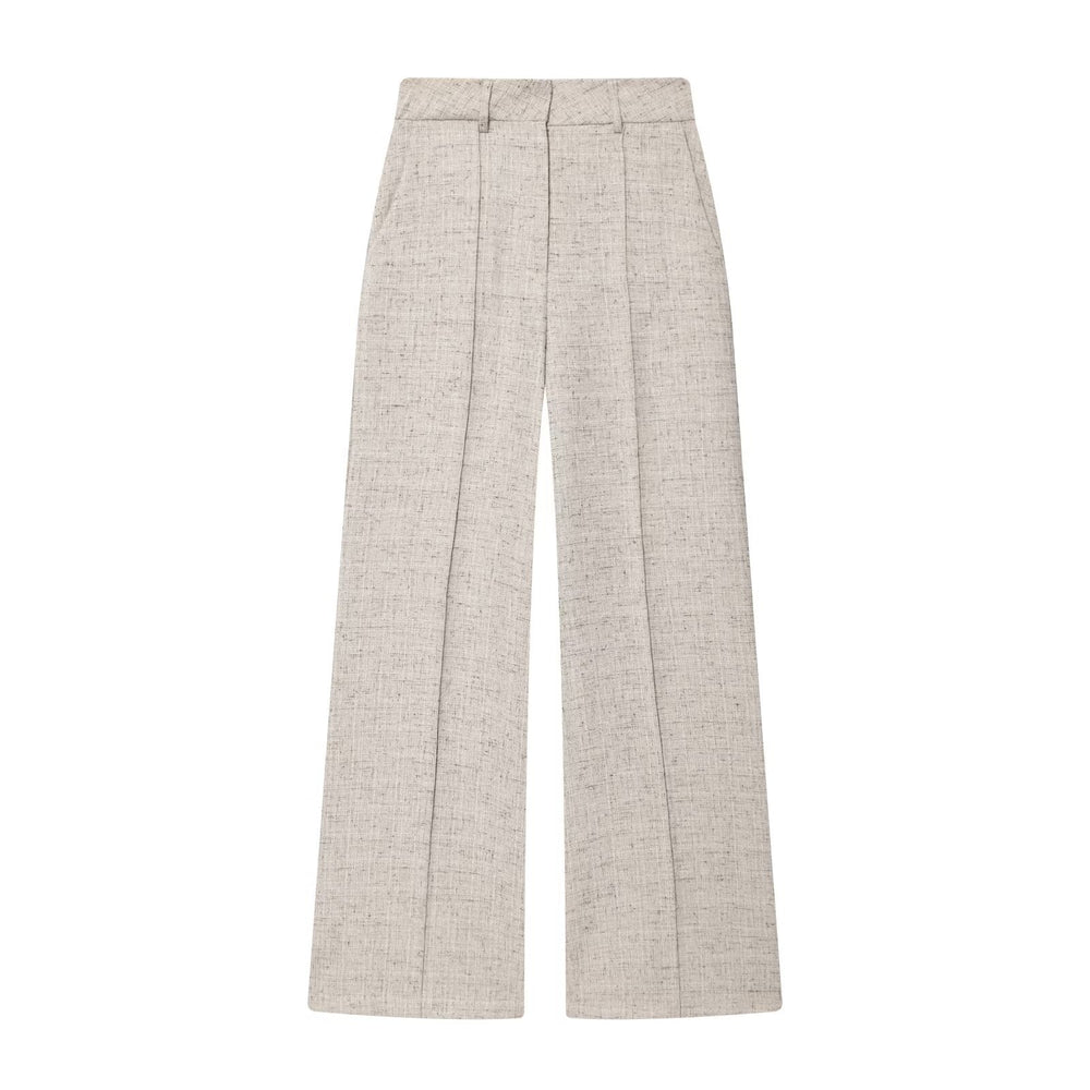 Hoge Taille Dames Pantalon met Wijde Pijp en Persnaad