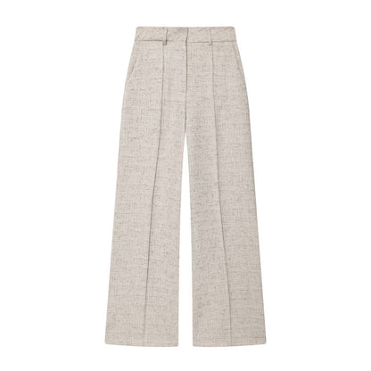 Hoge Taille Dames Pantalon met Wijde Pijp en Persnaad