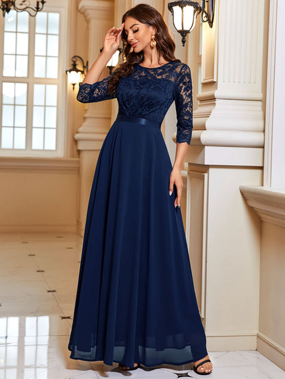 Bonny | Elegante Maxi Jurk met Kant
