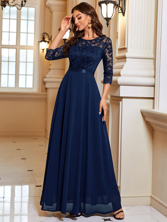 Bonny | Elegante Maxi Jurk met Kant
