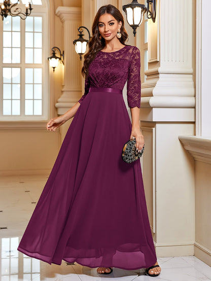 Bonny | Elegante Maxi Jurk met Kant