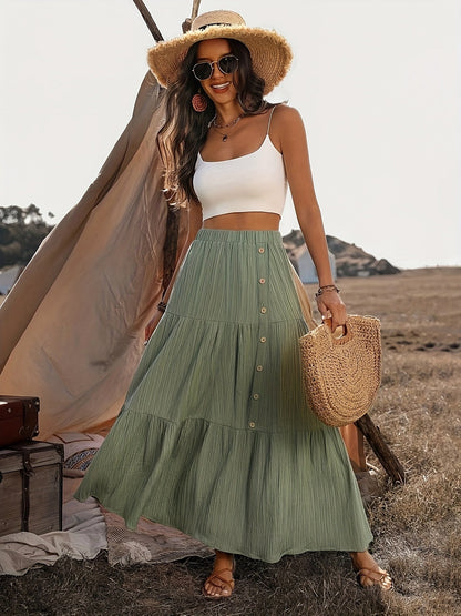 Mariette | Bohemian Katoenen Maxi Rok