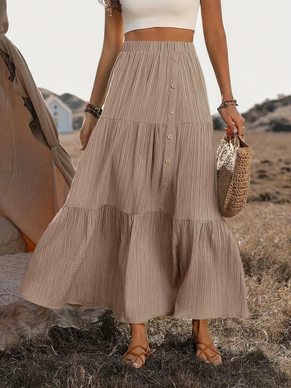 Mariette | Bohemian Katoenen Maxi Rok