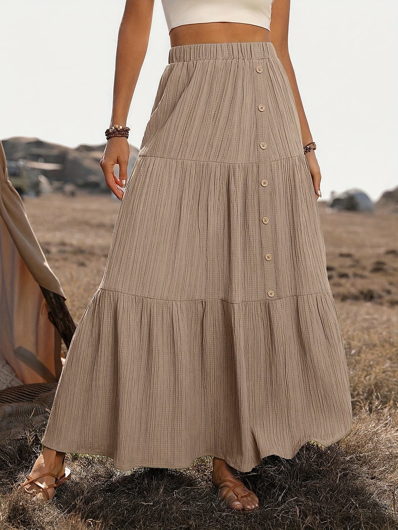 Mariette | Bohemian Katoenen Maxi Rok
