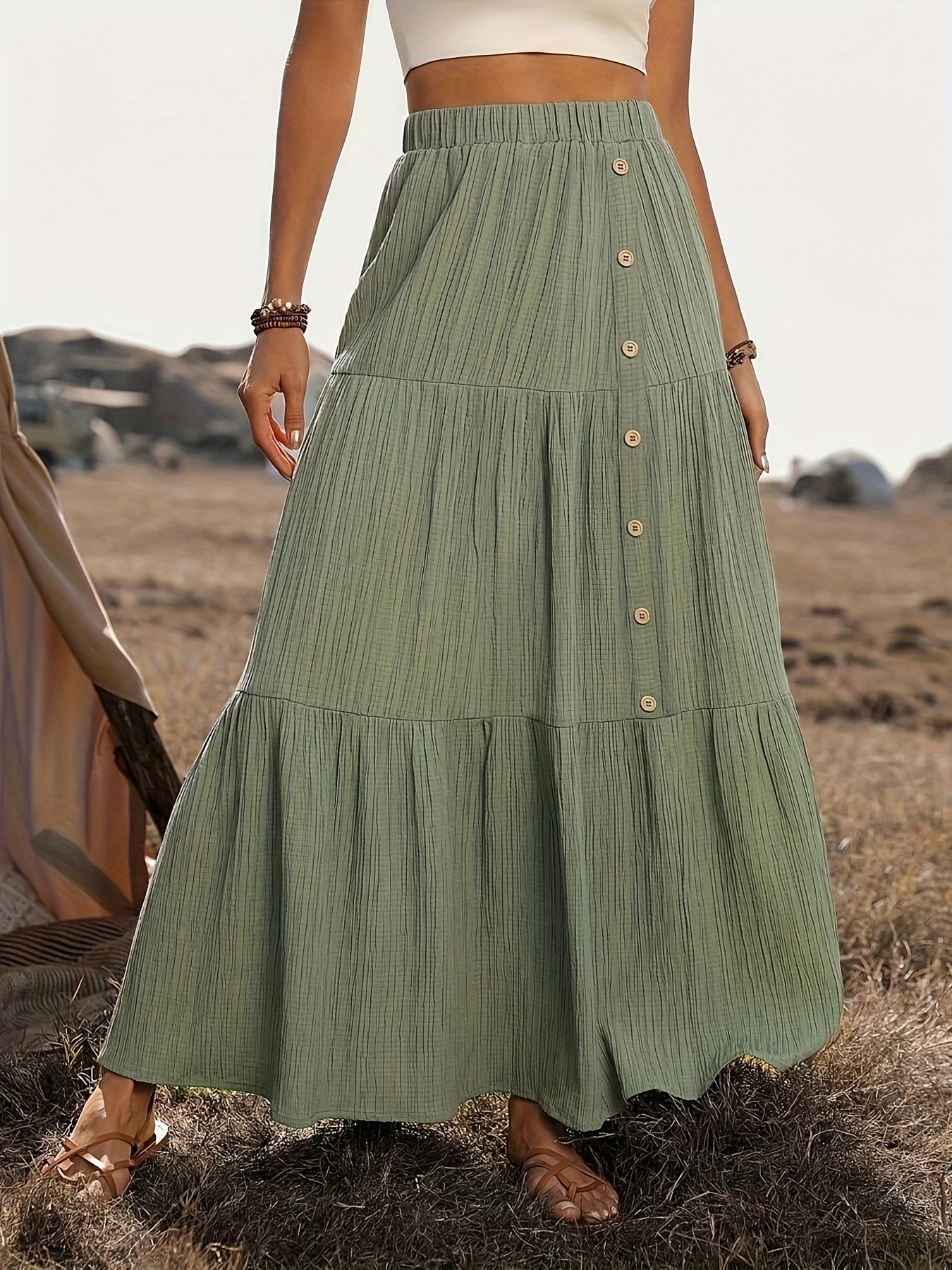 Mariette | Bohemian Katoenen Maxi Rok