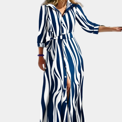 Elsie | Streepjesshirt Jurk