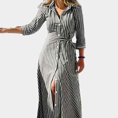 Elsie | Streepjesshirt Jurk
