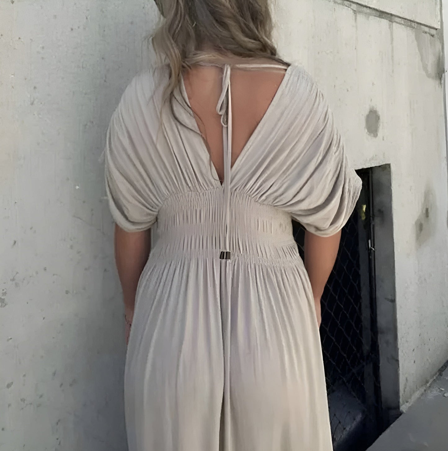 Shina | V-Neck Maxi Jurk