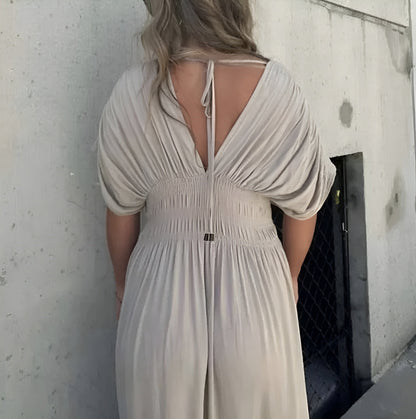 Shina | V-Neck Maxi Jurk