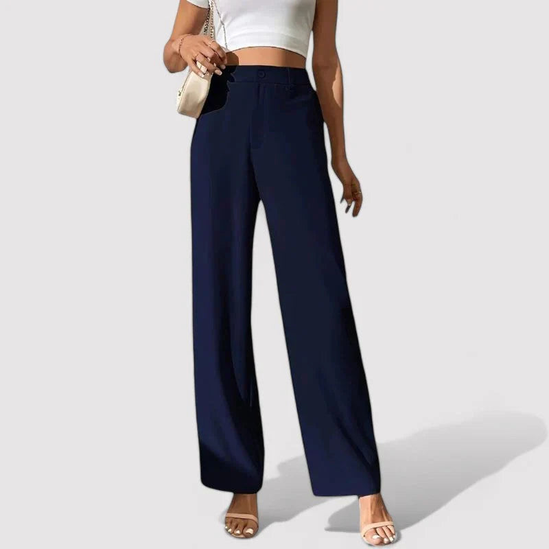 Carlein | Wijde High-Waisted Broek
