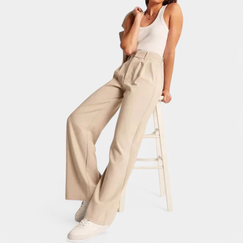 Carlein | Wijde High-Waisted Broek