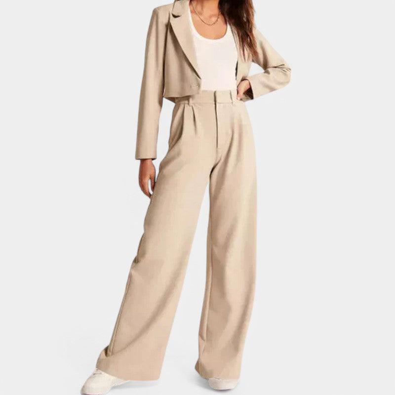 Carlein | Wijde High-Waisted Broek