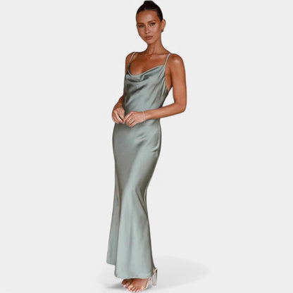 Cecile | Satijnen Slip Jurk