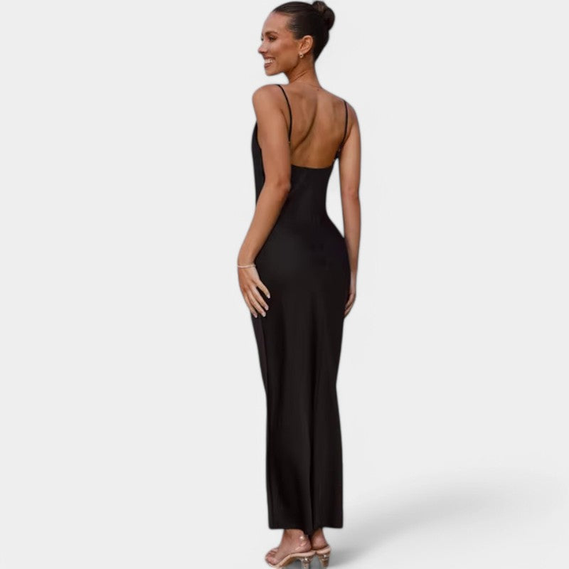 Cecile | Satijnen Galajurken Slip Jurk