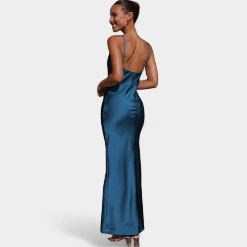 Cecile | Satijnen Slip Jurk