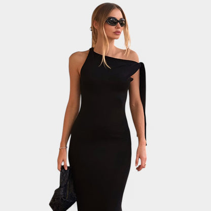 Lenore | Elegante Maxi Jurk met Strikdetail