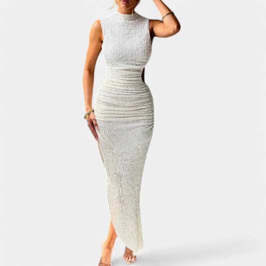 Liesje | Mouwloze Maxi Jurk met Cut-Out