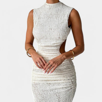 Liesje | Mouwloze Maxi Jurk met Cut-Out