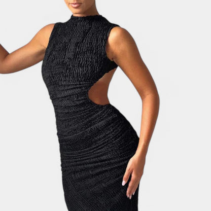Liesje | Mouwloze Maxi Jurk met Cut-Out