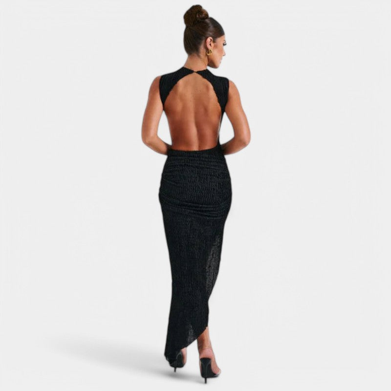 Liesje | Mouwloze Maxi Jurk met Cut-Out