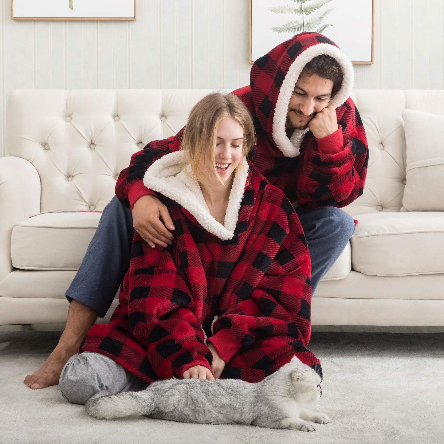 Warme Oversized Dames Hoodie met Capuchon