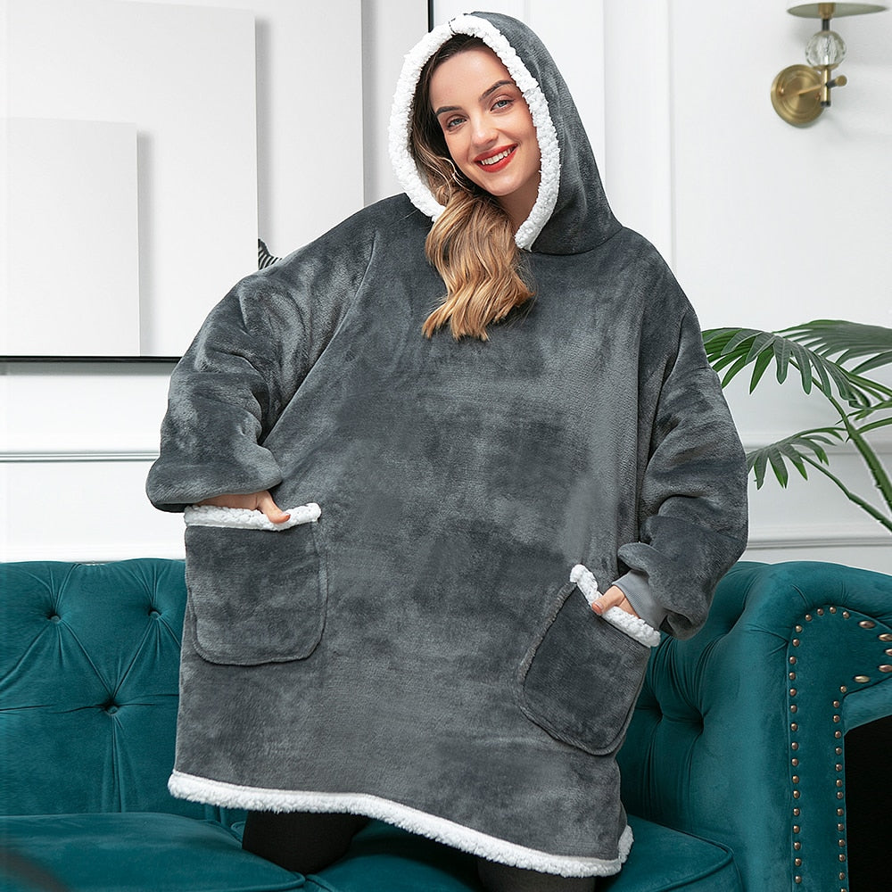 Warme Oversized Dames Hoodie met Capuchon