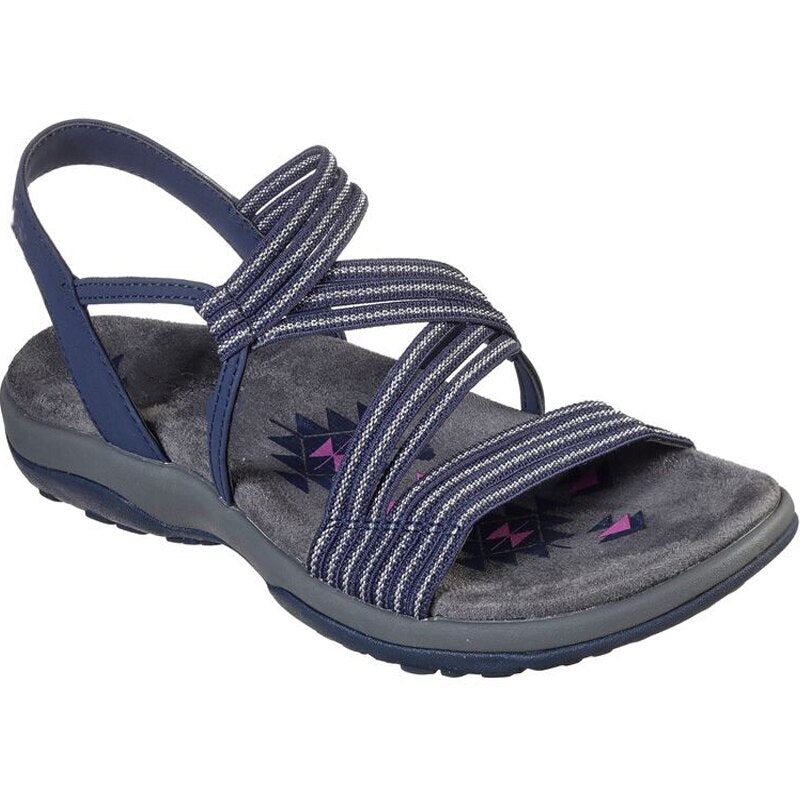 Lichtgewicht Dames Sandalen Met Elastische Bandjes En Open Teen