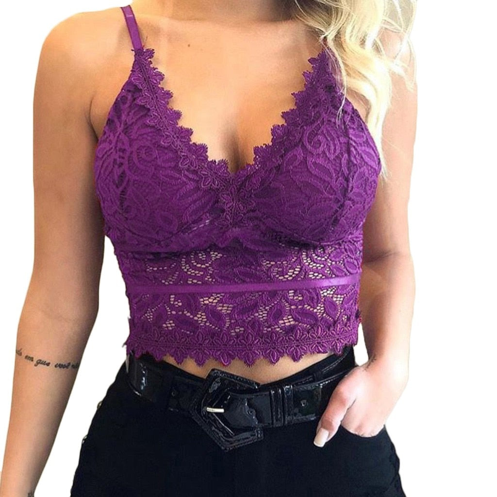 Cecilia | Lace Crop Top