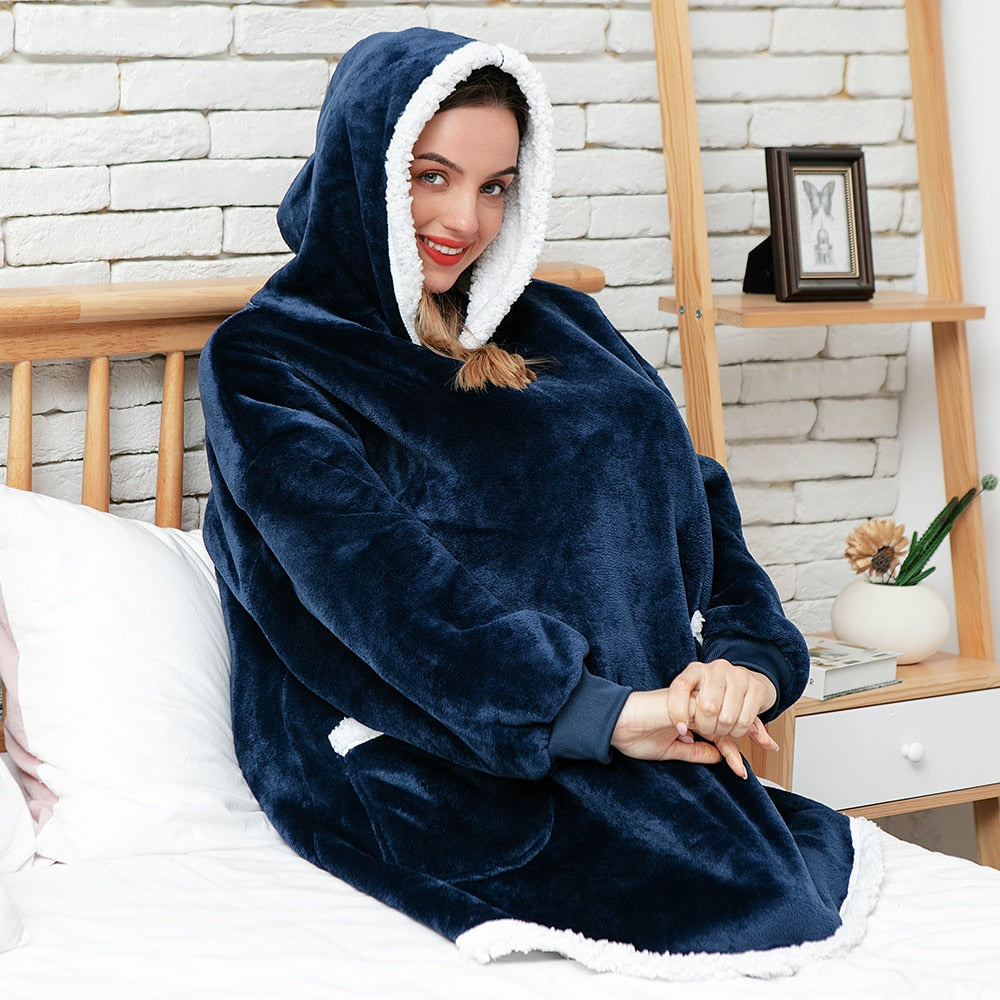 Warme Oversized Dames Hoodie met Capuchon