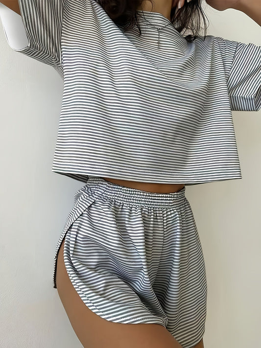 Matilde | Gestreepte Loungewear Set met Sportieve Touch