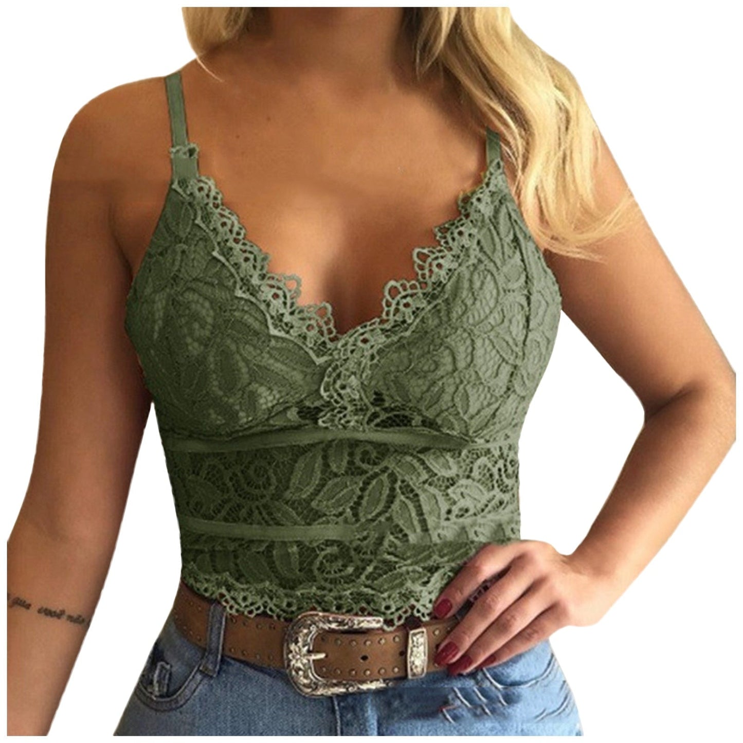 Cecilia | Lace Crop Top