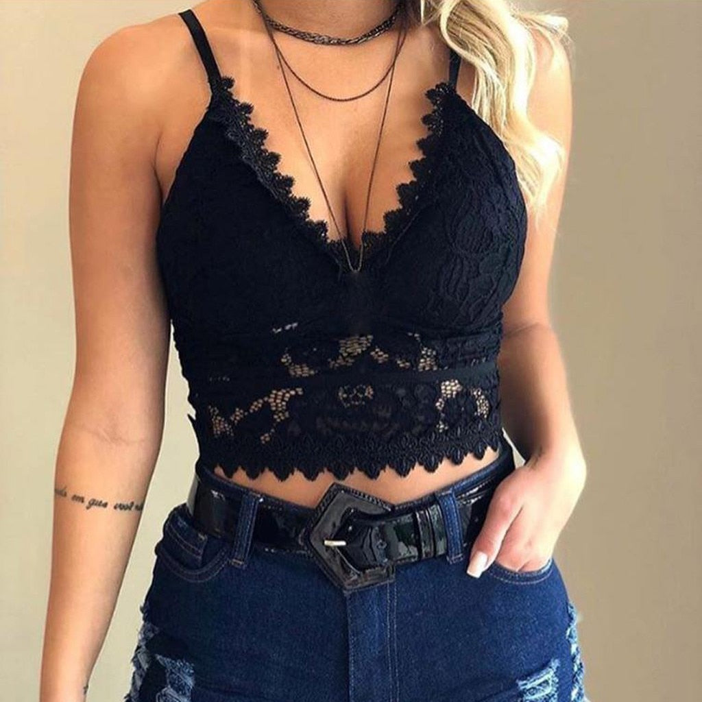 Cecilia | Lace Crop Top