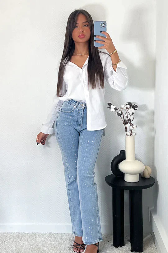 Rosie | Strass Versierde Broek