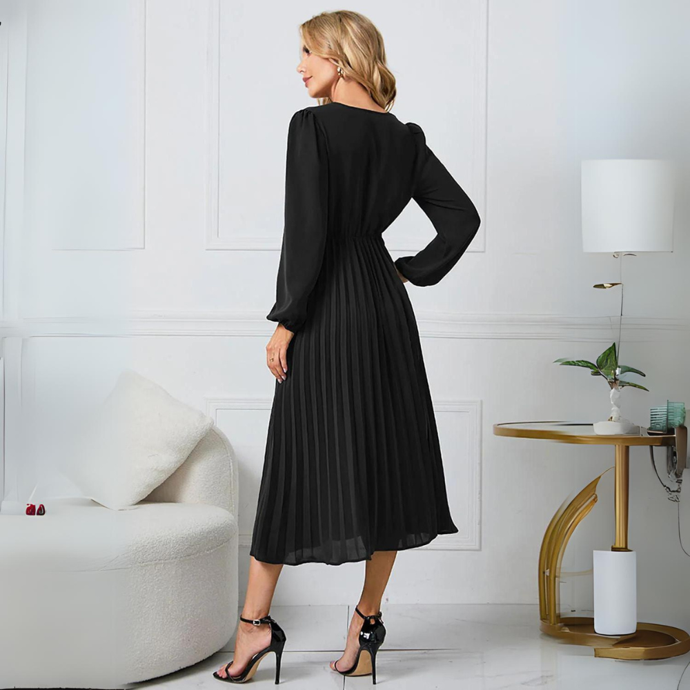 Serina | Pleated Wrap Dress