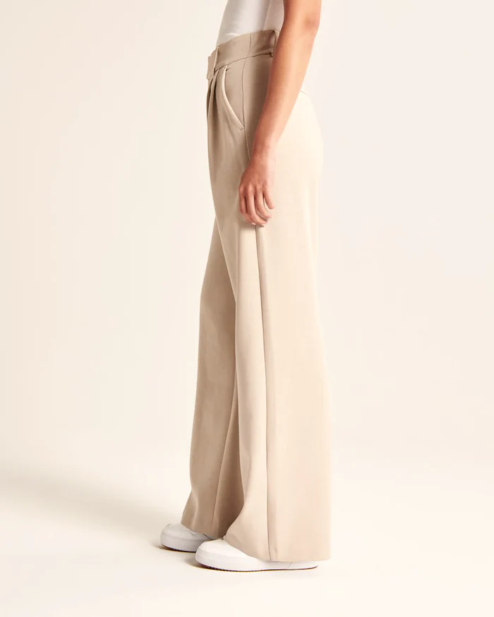 Keni | Elegante Wide-Leg Pantalon met Hoge Taille