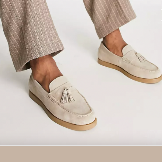Josina | Luxe Suède Loafers met Kwastjes