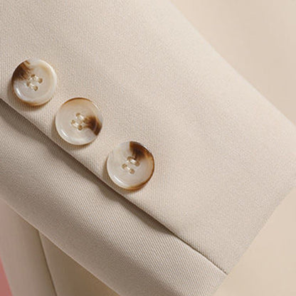 Elegante Stijlvolle Dames Blazer met Riem en Zakken