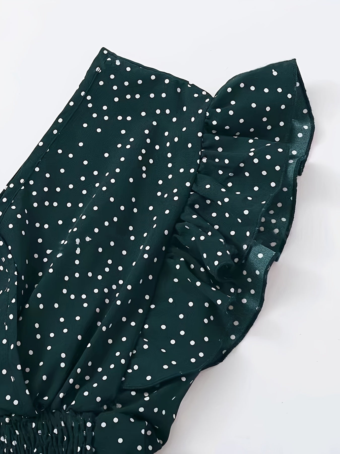 Berita | Ruffle Crop Top met Polkadotprint en Strikdetails