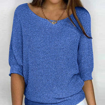 Comfortabele luchtige dames top met stijlvolle gebreide structuur