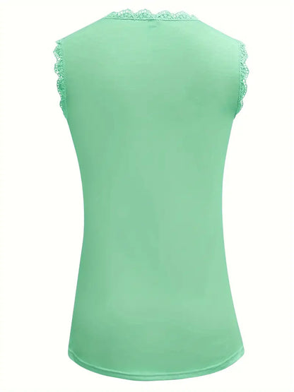 Balea | Mouwloze Kanten Top met Bloemenpatroon - Casual