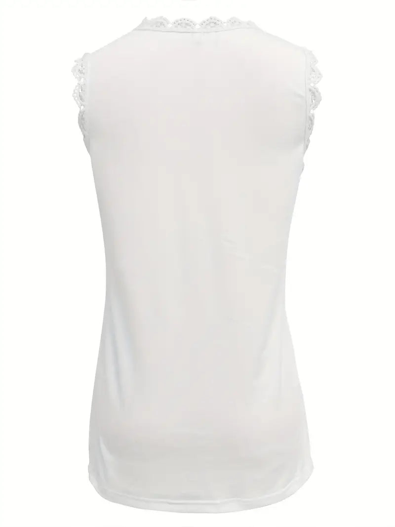 Balea | Mouwloze Kanten Top met Bloemenpatroon - Casual
