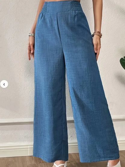 Berea | Luchtige High Waist Linnenbroek - Wide Leg