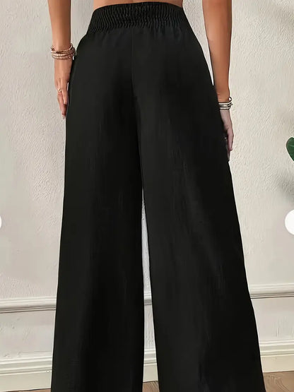 Berea | Luchtige High Waist Linnenbroek - Wide Leg