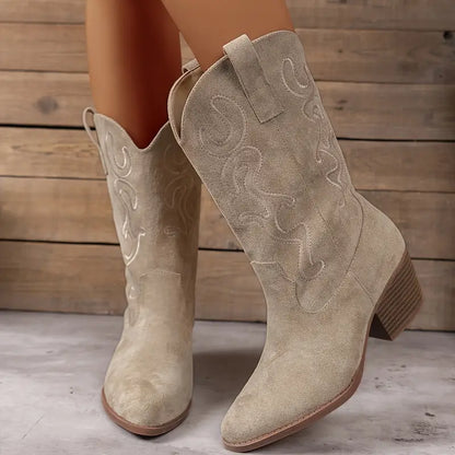 Zachte Elegante Cowboy Dames Laarzen